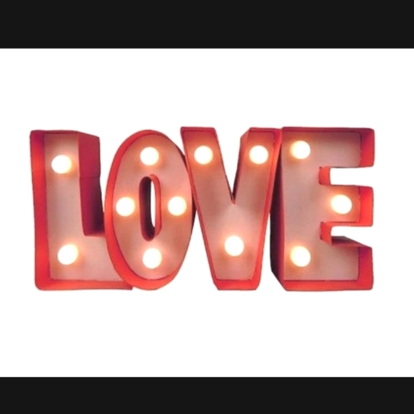 ❤️ Love light-up marquee sign, metal - Picture 1 of 6